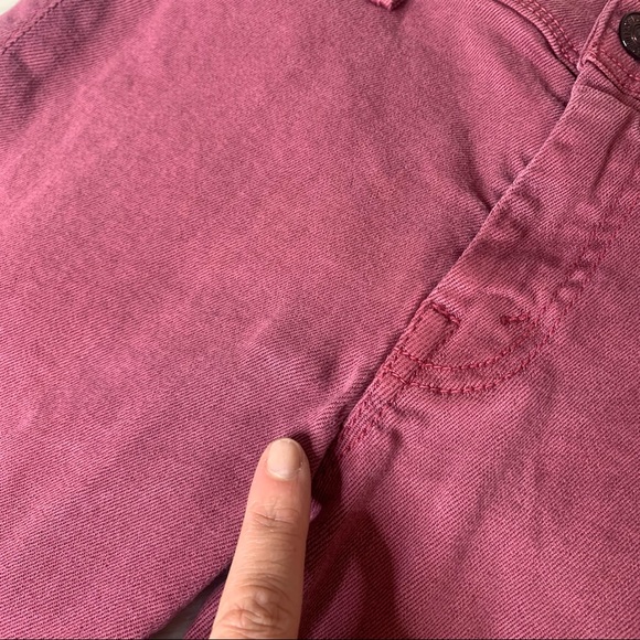 Mother Denim Curfew Flare Jeans in Raspberry - Picture 11 of 14